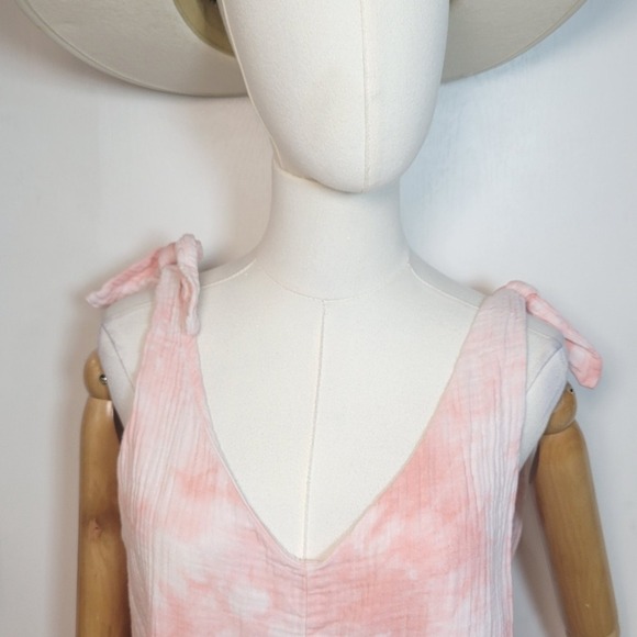 Show Me Your Mumu Tilda Romper Tie-Dye Cotton Gauze Size Small Resortwear Beach - Picture 3 of 9
